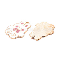 Eco-Friendly Alloy Enamel Pendants&nbsp;ENAM-T011-77-NR