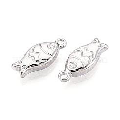 304 Stainless Steel Fish Charms&nbsp;X-STAS-T069-06P