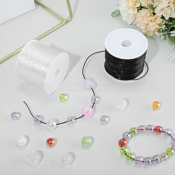 2Rolls 2 Colors Round Crystal Elastic Stretch Thread&nbsp;EW-PA0001-01A