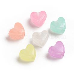 Luminous Acrylic Beads&nbsp;X-TACR-WH0002-13