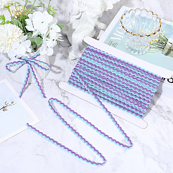 1 Roll Polyester with Paillette Wavy Fringe Trim Ribbon&nbsp;OCOR-GF0005-72B