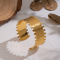 Fashion 304 Stainless Steel Open Cuff Bangles&nbsp;OU3634