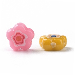 Printed Opaque Acrylic Beads&nbsp;X-OACR-E009-07A