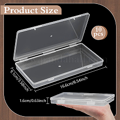 Plastic Bead Containers with Hinged Lid&nbsp;CON-WH0133-006