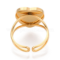 304 Stainless Steel Cuff Ring Components&nbsp;STAS-T066-03G