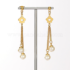 Vintage Crown Tassel 201 Stainless Steel Stud Earrings&nbsp;KD9517