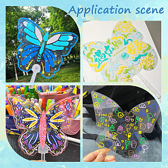 PVC Hand Held Fan&nbsp;DIY-WH20002-86E