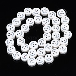 Handmade Polymer Clay Bead Strands&nbsp;X-CLAY-S096-038