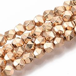 Electroplate Non-magnetic Synthetic Hematite Beads Strands&nbsp;G-T114-29A