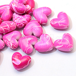 Spray Painted Drawbench Acrylic Beads&nbsp;ACRP-S665-M
