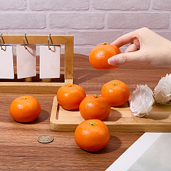 Plastic Orange Display Decorations&nbsp;DJEW-CN0001-47C