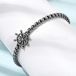 304 Stainless Steel Link Bracelets&nbsp;STAS-H263-28AS
