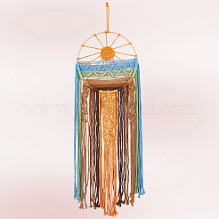 Hand-Woven Polyester Macrames Wall Decorations&nbsp;HJEW-WH20020-003C