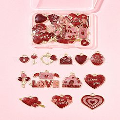 28Pcs 14 Styles Alloy Pendants&nbsp;ENAM-FS0002-84