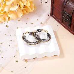 1 Pair 304 Stainless Steel Hoop Earrings&nbsp;EJEW-TA0001-89B
