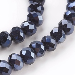 Electroplate Glass Beads Strands&nbsp;GLAA-K027-FP-A01