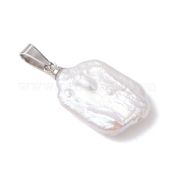 Natural Baroque Pearl Keshi Pearl Pendants&nbsp;PALLOY-JF05113