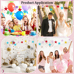 96Pcs 12 Colors Paper Double Side Glitter Star Confetti&nbsp;AJEW-PH0007-42