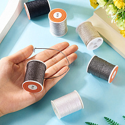 6Rolls 6 Colors Polyester Metallic Thread&nbsp;OCOR-TA0002-82C