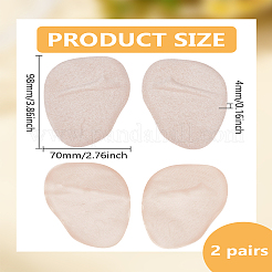 2 Pairs Silicone Forefoot Insole Pads&nbsp;FIND-LP0008-55