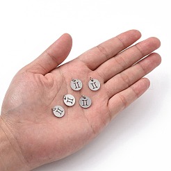 Non-Tarnish 304 Stainless Steel Charms&nbsp;STAS-Q201-T445-3S
