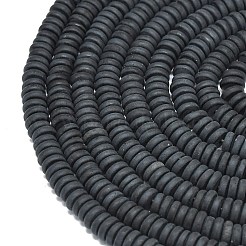 Frosted Natural Obsidian Beads Strands&nbsp;G-K389-C44-01