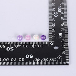 400Pcs 4 Colors Opaque Acrylic Beads&nbsp;MACR-SZ0001-79C