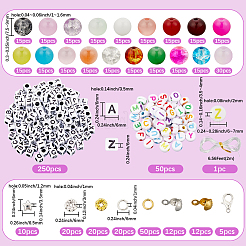 DIY Glass & CCB Plastic Beads Bracelet Making Kits&nbsp;DIY-SP0002-94