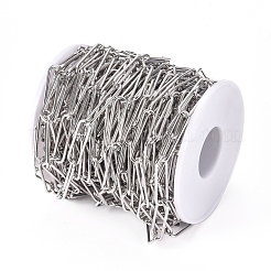 Tarnish Resistant 304 Stainless Steel Paperclip Chains&nbsp;CHS-L022-02C