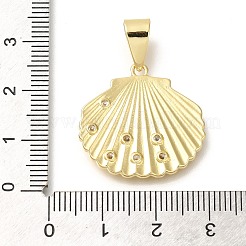 Rack Plating Brass with Cubic Zirconia Pendants&nbsp;KK-Z086-50G