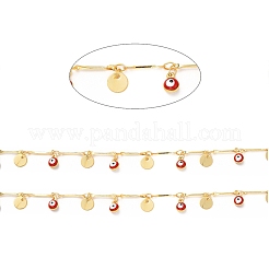 Red Enamel Evil Eyes Charm Chains&nbsp;CHC-A006-01G