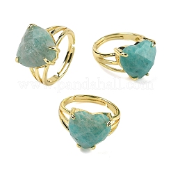 Brass Cuff Open Rings&nbsp;RJEW-D347-01G-10