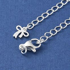 Brass Lobster Clasps & Ends with Chain&nbsp;KK-R120-05S