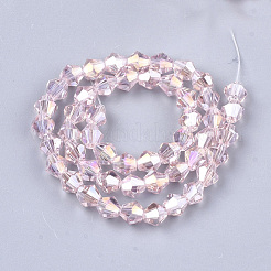 Electroplate Glass Beads Strands&nbsp;EGLA-Q118-8mm-B12