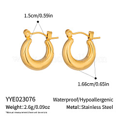304 Stainless Steel Hoop Earrings for Women&nbsp;LW9014