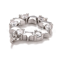 Cubic Zirconia Pendants&nbsp;KK-E275-19P