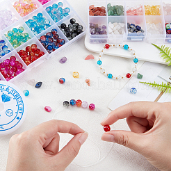 2 Sets 2 Style Natural & Synthetic Gemstone & Shell Beads&nbsp;DIY-GA0002-26