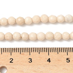 Natural Fossil Beads Strands&nbsp;X-G-K209-05D-4mm