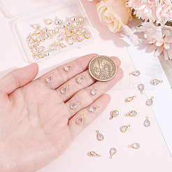 60Pcs Brass Micro Pave Cubic Zirconia Charms&nbsp;KK-BBC0027-86