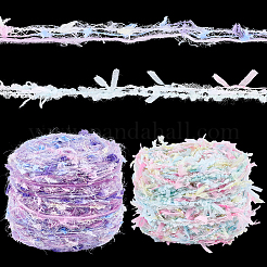 2 Rolls 2 Styles Wool Fiber Cord&nbsp;OCOR-CY0002-50A