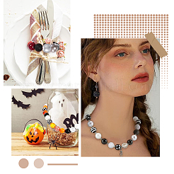 50Pcs 10 Style Halloween Theme Acrylic Beads&nbsp;SACR-SC0001-20