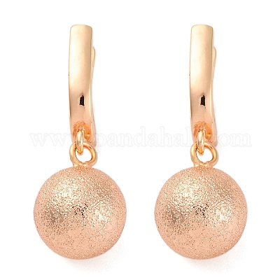 Brass Shimmer Hoop Earrings&nbsp;EJEW-K300-29G-1