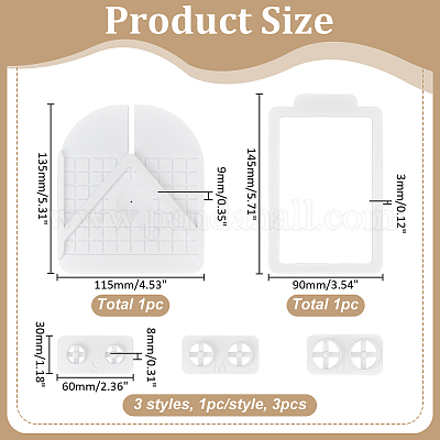 1 Box Plastic Clay Earring Post Insertion Tool&nbsp;DIY-ME0002-28-1