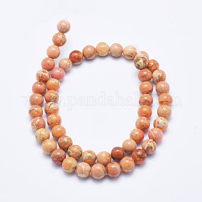 Natural Imperial Jasper Beads Strands&nbsp;X-G-A175B-8mm-07-1