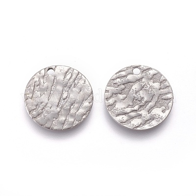 Non-Tarnish 304 Stainless Steel Charms&nbsp;STAS-E455-04P-15mm-1