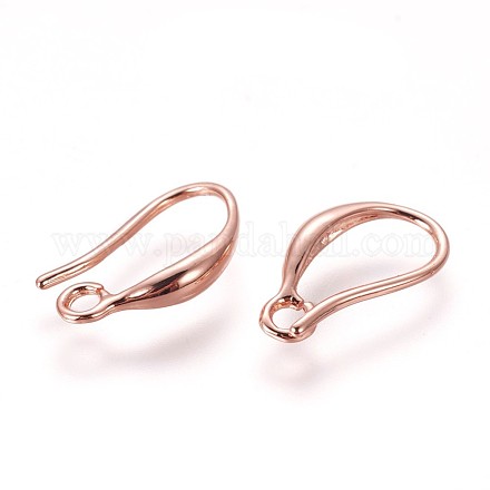 Brass Earring Hooks KK-L177-29RG-1