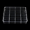 16 Grids Plastic Bead Containers with Cover, for Jewelry, Beads, Small Items Storage, Rectangle, Clear, 19.3x22.8x3.45cm