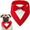 Polyester Pet Handkerchi, Pet Supplies, Red, 132x163x19mm