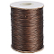 1 Roll Eco-Friendly Korean Waxed Polyester Cord, Macrame Artisan String for Jewelry Making, Round, Coffee, 1mm, about 169.51~174.98 Yards(155~160m)/Roll