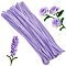100Pcs DIY Plush Sticks, Chenille Stems, Pipe Cleaners, Kid Craft Material, Lilac, 300x6mm